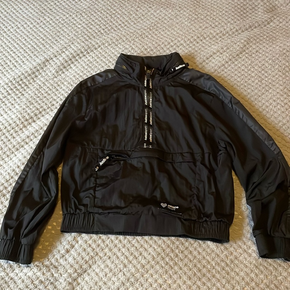 Justice Sport Rain Jacket Coat Girls Size 6/7
